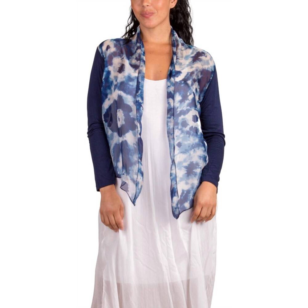 NEW GIGI MODA shoona tie dye cardigan in navy